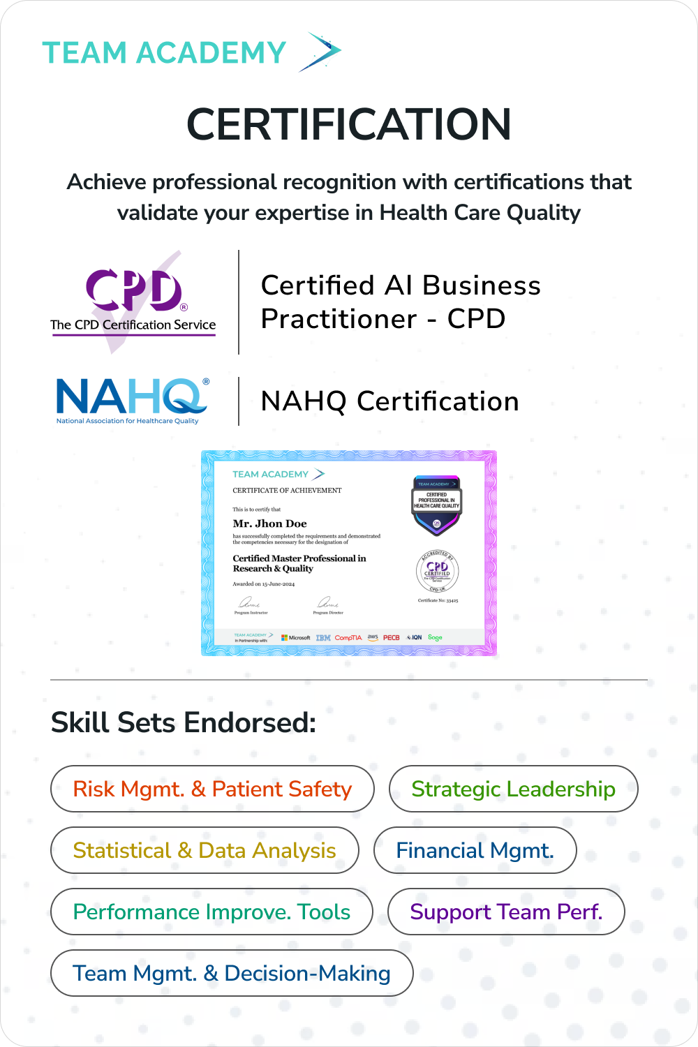 Certified Professional in Healthcare Quality (CPHQ) Training in Saudi Arabia